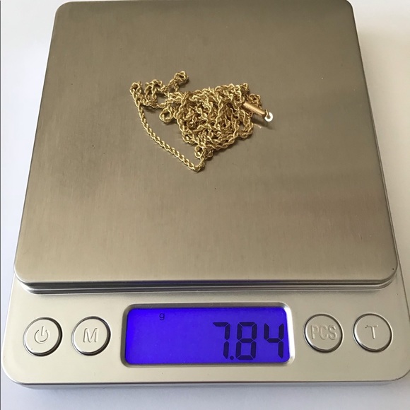 Solid 18K Gold 31” Rope Chain 7.84 Grams Nice - Picture 11 of 11